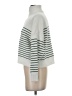 MNG Stripes White Turtleneck Sweater Size XS - photo 5