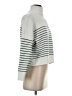 MNG Stripes White Turtleneck Sweater Size XS - photo 4