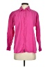 Pigalle Solid Pink Long Sleeve Button-Down Shirt Size XS - photo 1