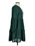 Unbranded Solid Green Casual Dress Size S - photo 4