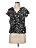 Gap 100% Rayon Black Short Sleeve Blouse Size M - photo 1