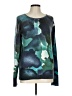 Unbranded Print Teal Blue Pullover Sweater Size L (estimated) - photo 1