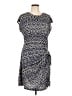 Nicole Miller Print Blue Casual Dress Size L - photo 1