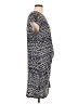 Nicole Miller Print Blue Casual Dress Size L - photo 4