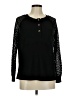 Unbranded 100% Polyester Black Long Sleeve Henley Size M - photo 1