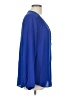 Pleione 100% Polyester Blue Long Sleeve Blouse Size L - photo 4
