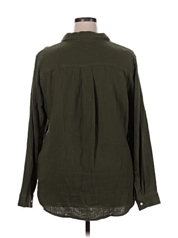 a.n.a. A New Approach Long Sleeve Button-Down Shirt (view 2)