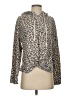 Angels Animal Print Tan Cardigan Size S - photo 1