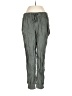 Caslon 100% Linen Solid Gray Linen Pants Size S - photo 1