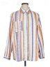 Unbranded Stripes Orange Long Sleeve Blouse Size XL - photo 1