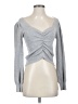 Prettygarden Gray Long Sleeve Top Size S - photo 1