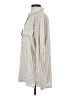 Max Studio Houndstooth Ivory Long Sleeve Button-Down Shirt Size S - photo 5