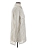 Max Studio Houndstooth Ivory Long Sleeve Button-Down Shirt Size S - photo 4
