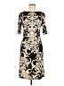 Connected Apparel Paisley Black Cocktail Dress Size 6 - photo 1