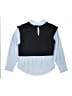 Zara 100% Cotton Color Block Blue Long Sleeve Button-Down Shirt Size 11 - 12 - photo 2