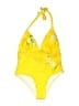 Assorted Brands Graphic Tropical Yellow One Piece Swimsuit Size XL - photo 1
