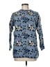 Spunky 100% Acrylic Floral Blue Pullover Sweater Size M - photo 1