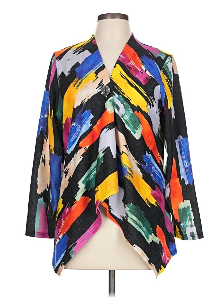 Pre-owned Carolyn Taylor Poncho In Black