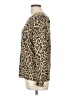 JM Collection Animal Print Gold Tan Pullover Sweater Size L - photo 5
