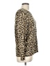 JM Collection Animal Print Gold Tan Pullover Sweater Size L - photo 4