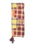 Cato 100% Polyester Plaid Orange Burgundy Scarf One size - photo 2