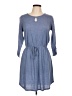 Bobbie Brooks Blue Casual Dress Size L - photo 1