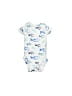 Carter's 100% Cotton Print Blue Short Sleeve Onesie 3-6 MO / 6 MO - photo 1