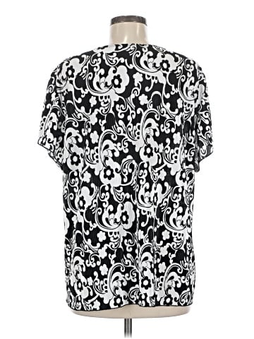 Brittany Black Short Sleeve Blouse (view 2)
