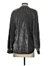 Pilcro Metallic Gray Long Sleeve Blouse Size XS - photo 2