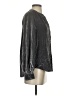Pilcro Metallic Gray Long Sleeve Blouse Size XS - photo 4