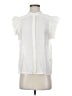 Joy Joy 100% Viscose White Short Sleeve Blouse Size S - photo 1
