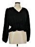 Express 100% Polyester Black Long Sleeve Blouse Size M - photo 1