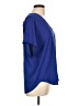 Lush Blue Short Sleeve Blouse Size L - photo 4