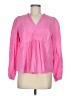 Torrid 100% Cotton Pink Long Sleeve Blouse Size Med Plus (00) - photo 1