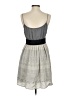 Old Navy 100% Polyester Chevron-herringbone Gray Casual Dress Size XS - photo 2