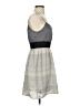 Old Navy 100% Polyester Chevron-herringbone Gray Casual Dress Size XS - photo 4