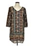 Pink Owl 100% Polyester Paisley Black Casual Dress Size L - photo 1