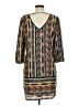 Pink Owl 100% Polyester Paisley Black Casual Dress Size L - photo 2