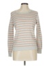 Theory Stripes Silver Gray Pullover Sweater Size L - photo 1