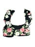 Vince Camuto Floral Black Swimsuit Top Size M - photo 2
