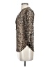 Dna Couture Animal Print Brown Long Sleeve Blouse Size S - photo 5