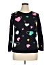 Talbots Hearts Black Pullover Sweater Size 0X - photo 1