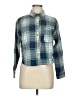 Hyfve Plaid Blue Long Sleeve Blouse Size M - photo 1
