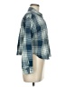 Hyfve Plaid Blue Long Sleeve Blouse Size M - photo 4