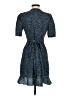 Aqua 100% Polyester Animal Print Blue Cocktail Dress Size S - photo 2