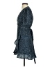 Aqua 100% Polyester Animal Print Blue Cocktail Dress Size S - photo 5