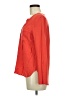 Merona 100% Rayon Orange Long Sleeve Blouse Size M - photo 5