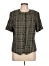 Alfred Dunner Green Black Short Sleeve Blouse Size 12 - photo 1