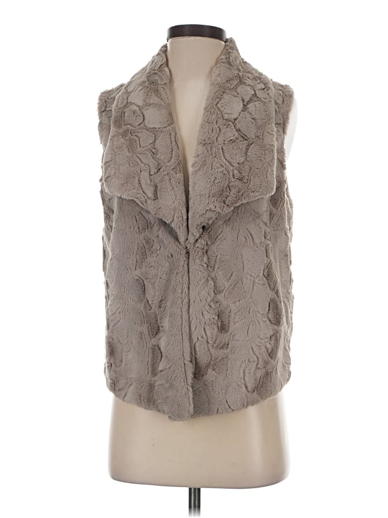 Pre-owned Jack Faux Fur Vest In Brown