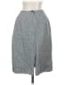 Talbots 100% Linen Chevron-herringbone Gray Casual Skirt Size 4 (estimated) - photo 2